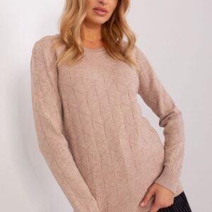 Sweter Damski Model AT-SW-232901.25X Dark Beige - AT