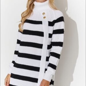 Golf Damski Model S138 White/Black - Makadamia