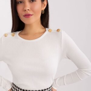 Bluzka Model RV-BZ-9204.12P Ecru - BFG