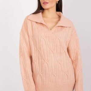 Sweter Damski Model AT-SW-2349-2.96 Brzoskwinia - AT