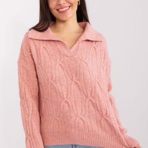 Sweter Damski Model AT-SW-2349-2.96 Dark Pink - AT