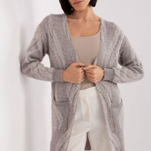Sweter Kardigan Model AT-SW-234501.00P Grey - AT