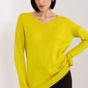 Sweter Damski Model TO-SW-1810.08P Limonka - Rue Paris
