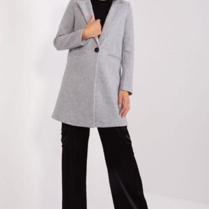 Płaszcz Damski Model TW-PL-BI-23314.00P Grey - Och Bella