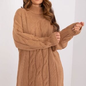 Sukienka Model LC-SK-1561.72P Camel - Rue Paris