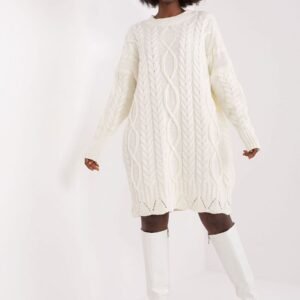 Sukienka Model LC-SK-8012-2.72P Ecru - Rue Paris