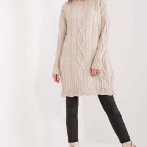 Sukienka Model LC-SK-8012-2.25P Light Beige - Rue Paris