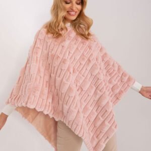Sweter Ponczo Model AT-PN-2347.68 Light Pink - AT