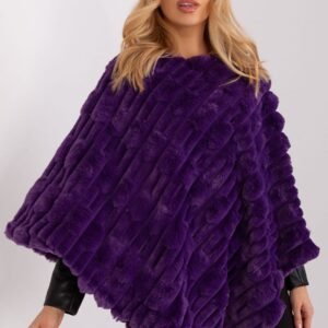 Sweter Ponczo Model AT-PN-2347.68 Dark Violet - AT