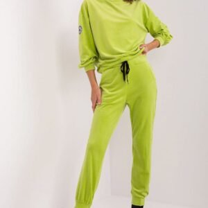 Spodnie Komplet Model DHJ-KMPL-8328.86 Limonka - Italy Moda