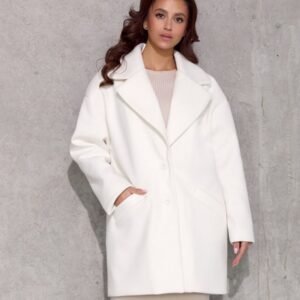 Płaszcz Damski Model Betty EKR PLA0040 Ecru - Roco Fashion