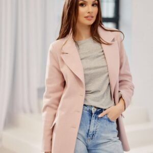 Marynarka Model Freya ROZ ZAK0016 Pink - Roco Fashion