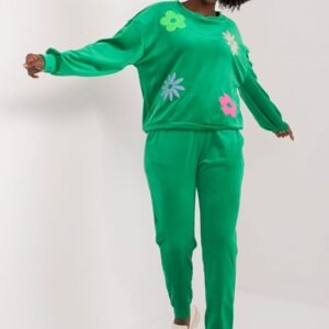 Spodnie Komplet Model DHJ-KMPL-8655.05 Green - Italy Moda