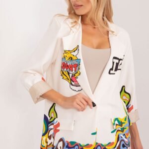 Marynarka Model DHJ-MA-18525-7.67 Ecru - Italy Moda