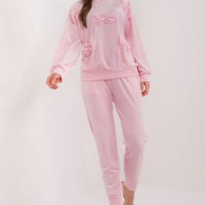 Spodnie Komplet Model DHJ-KMPL-8850.68 Light Pink - Italy Moda
