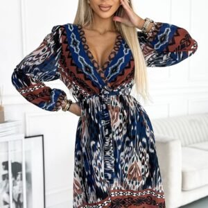 Sukienka Model  516-1 Indiański Wzór  - Numoco