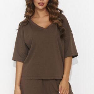 Spodnie Komplet Model NU463 Czekolada - Numinou