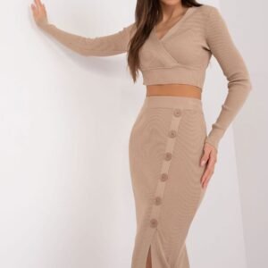 Spódnica Komplet Model EM-KMPL-ZM13013.67 Dark Beige - Factory Price
