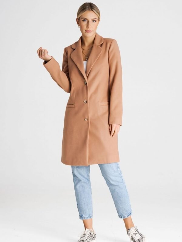 Płaszcz Damski Model M989 Beige - Figl