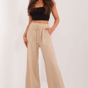 Spodnie Damskie Model DHJ-SP-8229.84 Beige - Italy Moda