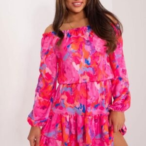 Sukienka Model WN-SK-8282.32 Dark Pink - Rue Paris