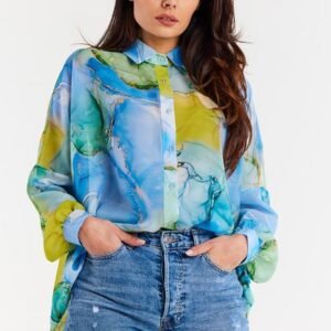 Koszula Damska Model A513 Sea Waves - awama