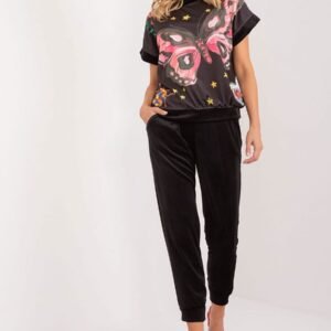 Spodnie Komplet Model DHJ-KMPL-8899.00X Black - Rue Paris