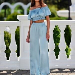 Spodnie Damskie Model Tarifa NIE SPD0035 Blue - Roco Fashion