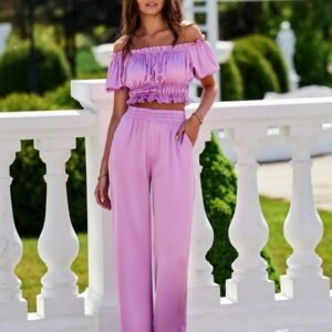 Spodnie Damskie Model Tarifa JAM SPD0035 Violet - Roco Fashion