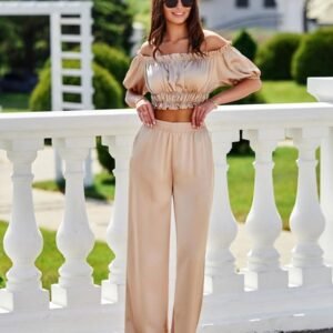 Spodnie Damskie Model Tarifa BEZ SPD0035 Beige - Roco Fashion