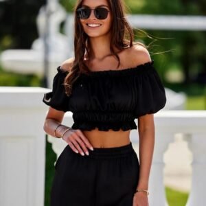 Bluzka Model Marbella CZA BLU0181 Black - Roco Fashion