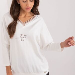 Bluzka Model RV-BZ-9509.82 Ecru - Relevance