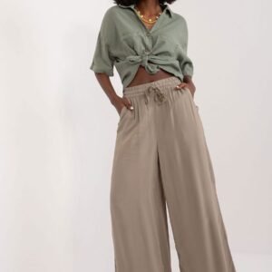 Spodnie Damskie Model D73761M62237E Khaki - Sublevel