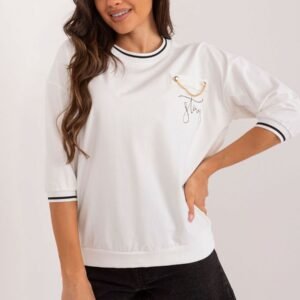 Bluzka Model RV-BZ-9443.42 Ecru - Relevance