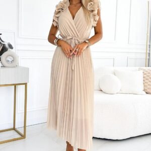 Sukienka Model Miranella 549-1 Beige - Numoco Hurtownia odzieży on-line, moda damska, bielizna i obuwie dla kobiet - Matterhorn.pl