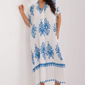 Sukienka Model DHJ-SK-17951.03X White/Blue - Italy Moda