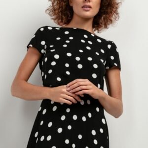 Bluzka ModelT408 Białe grochy - Tessita