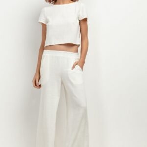 Spodnie Damskie Model T404 White Sand - Tessita