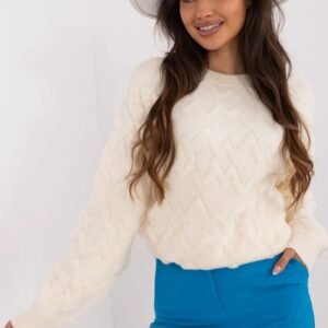 Sweter Damski Model AT-SW-2361.61 Ecru - AT