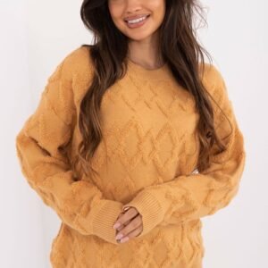 Sweter Damski Model AT-SW-2361.61 Camel - AT