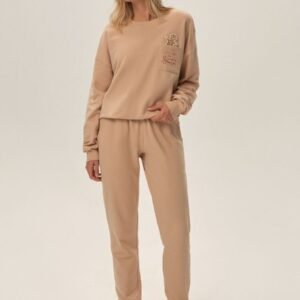 Spodnie Dres Damski Model Fawn 41899-80X Beige - Henderson
