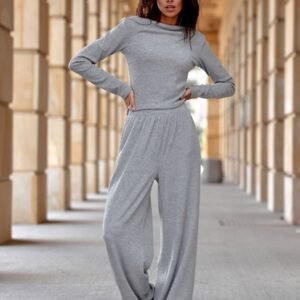 Bluzka Model Darby SZA BLU0188 Grey - Roco Fashion