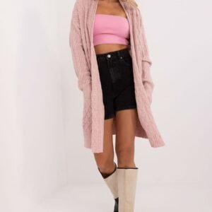 Sweter Kardigan Model AT-SW-2366.61 Light Pink - AT
