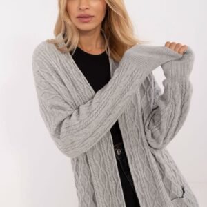 Sweter Kardigan Model AT-SW-2366.61 Grey - AT