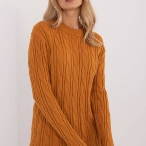 Sweter Damski Model AT-SW-2343.88 Dark Yellow - AT