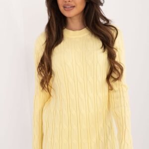 Sweter Damski Model AT-SW-2343.88 Light Yellow - AT