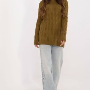 Sweter Damski Model AT-SW-2343.88 Oliwka - AT