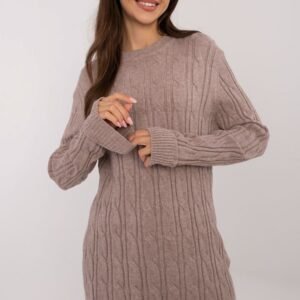 Sweter Damski Model AT-SW-2343.88 Dark Beige - AT