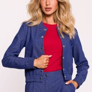 Kurtka Damska Model MOE800 Blue - Moe