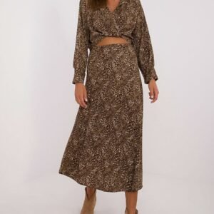 Spódnica Komplet Model DHJ-KMPL-19586-1.53 Dark Beige - Italy Moda